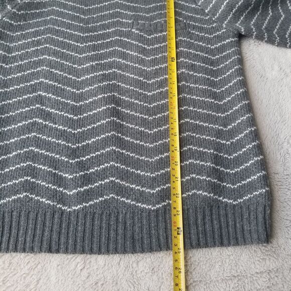 Saturdays Surf NYC Sweater Men's XS Keith Zig Zag Crewneck Wool Blend Retro 80s - Picture 6 of 6
